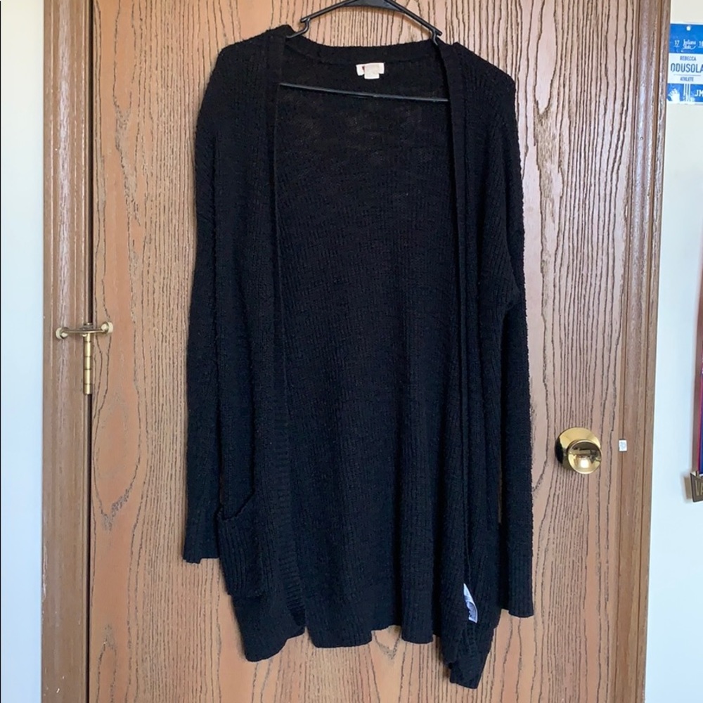 Black cardigan